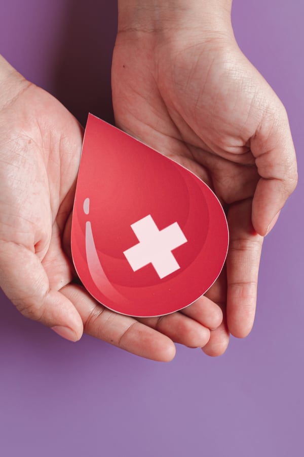 Donating blood at Christmas