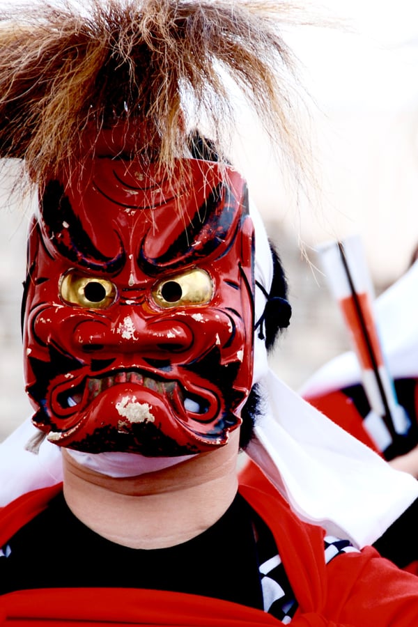 Traditional Kabuki mask.