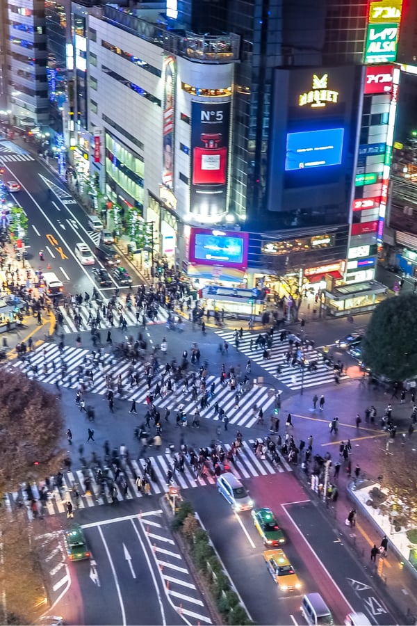 Shibuya crossing, Tokyo. 