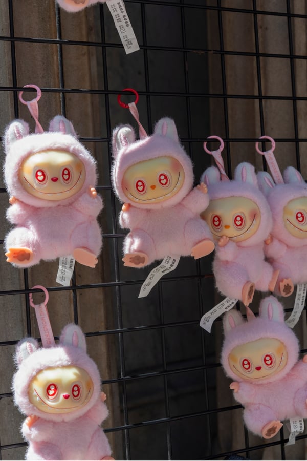 A collection of pink Lafufus.