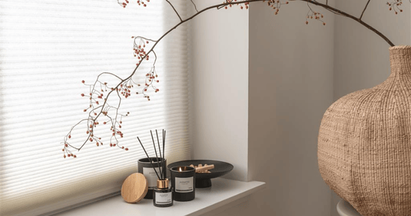 branded candle and diffuser