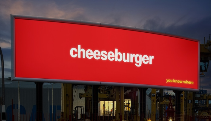McDonald's no logo billboard