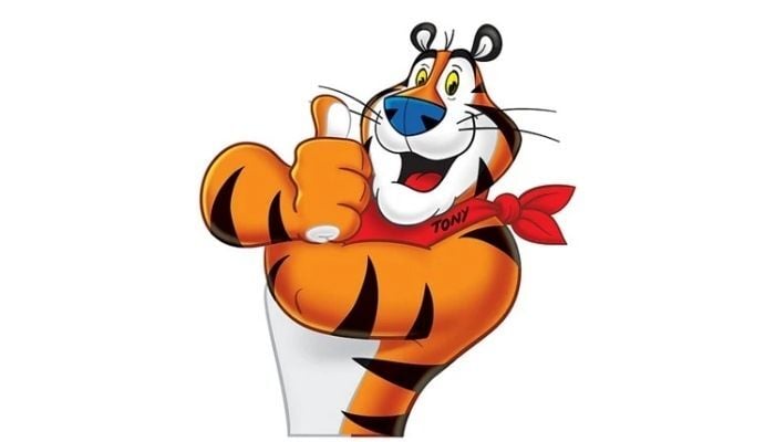 Tony the Tiger mascot for cereal.