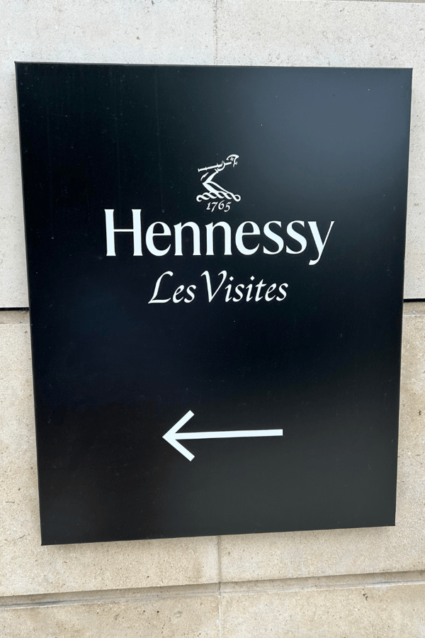 Hennessy tour sign.