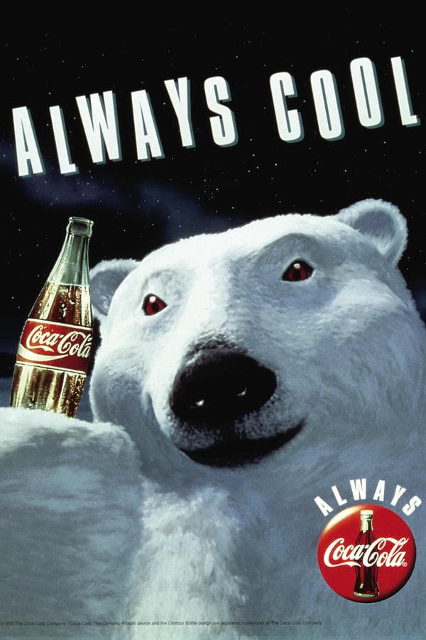 One of the Coca Cola polar bears released in 1993.