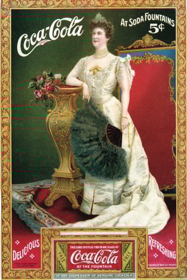 One of Coca-Cola's first ads.