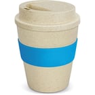 Express coffee cup with light blue holder