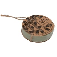 Circular olive soap from Oxious.