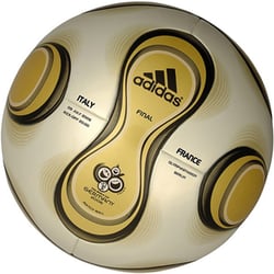A special edition gold Adidas Teamgeist was created for the 2006 FIFA World Cup final between Italy and France