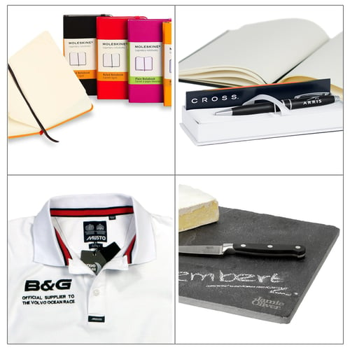 Dual-branding products from Moleskine, Cross, Musto & Jamie Oliver