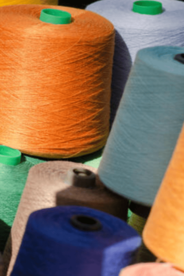 Thread at the Notjust factory. 