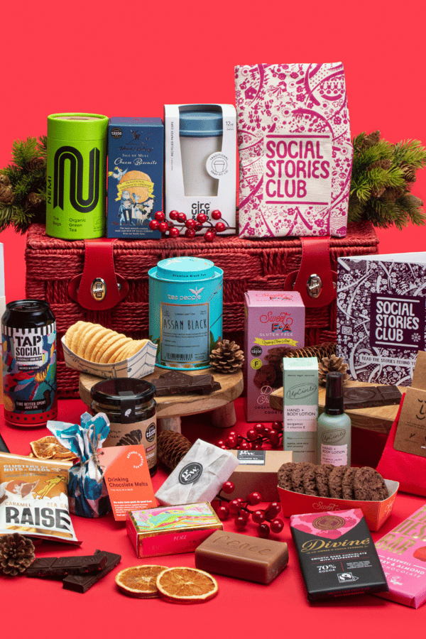 Social Stories Club promotional merchandise Christmas gifts  sustainable b corp gifts
