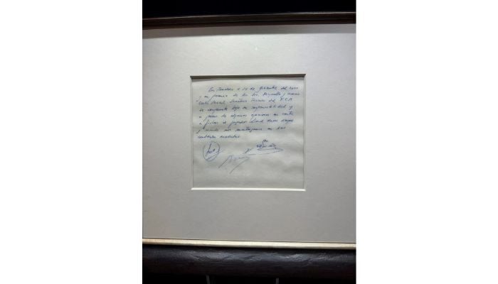 Messi's napkin