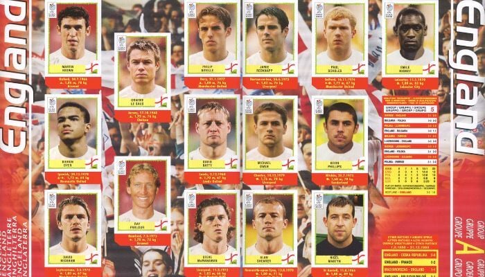 football panini stickers