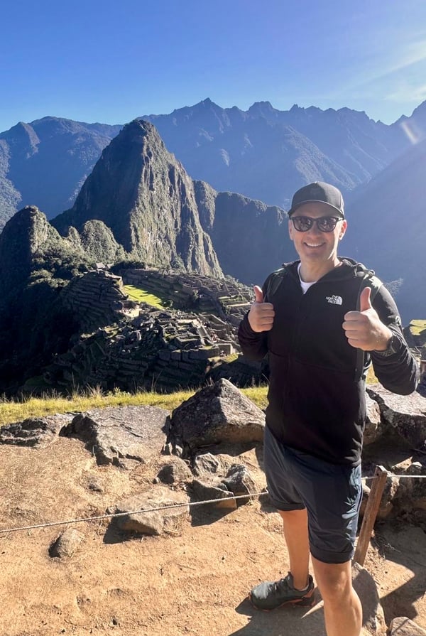 Miles Lovegrove at Machu Picchu