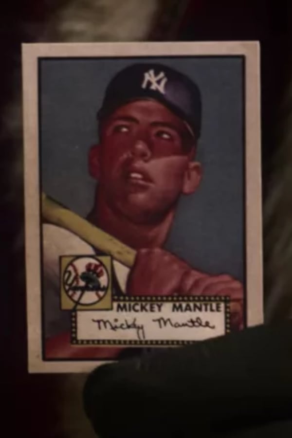 New York Yankees Mickey Mantle Baseball Card The Christmas Chronicles (2018)
