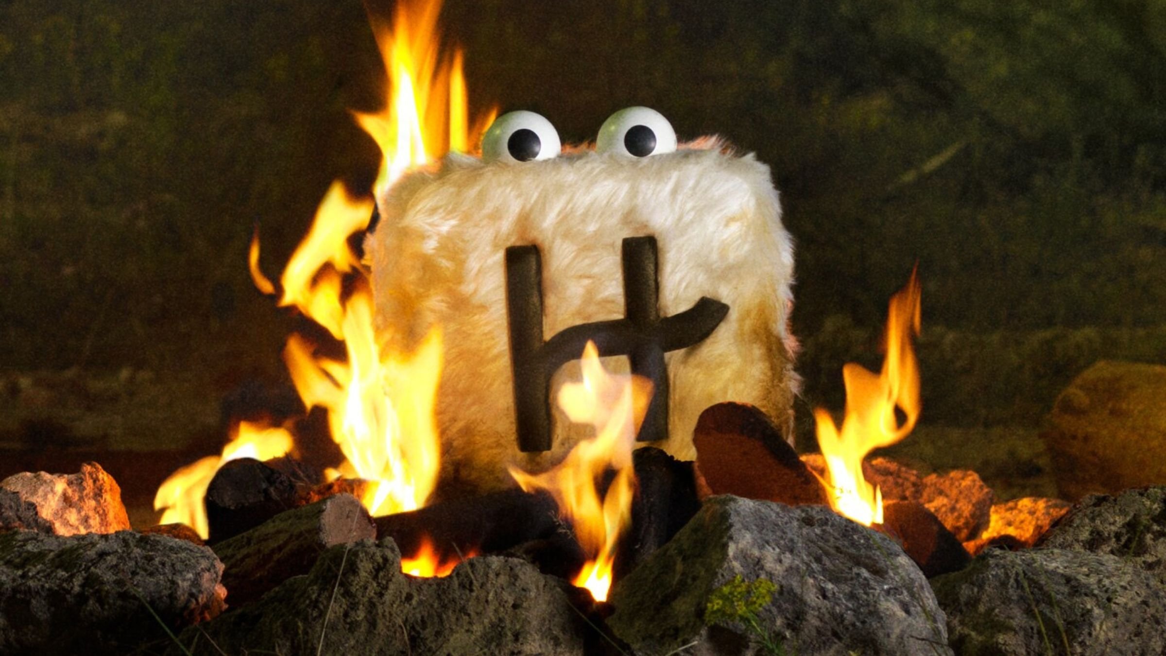 Hingie cooking in a fire after another successful date.