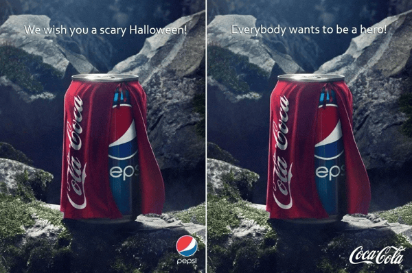 Pepsi & Coca-Cola Halloween marketing campaign.