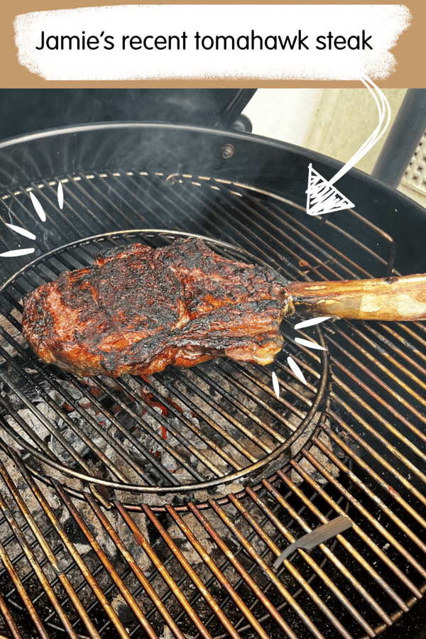 A really big Waitrose tomahawk steak