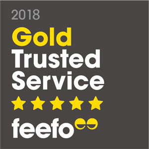 Feefo gold badge