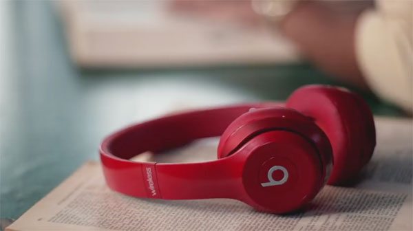 Beats wireless headphones in red