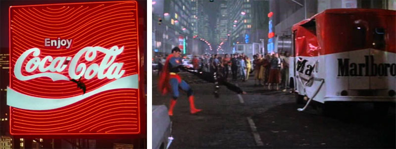 Coca-cola in a Superman film