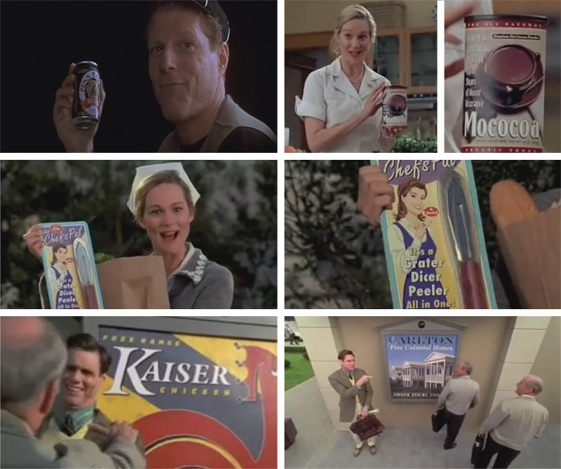 examples of product placement in The Truman Show
