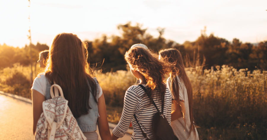 Gen Z appreciating nature.