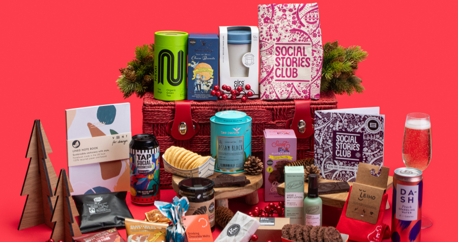 Social Stories Club sustainable B Corp and Social Enterprise  Christmas gift hamper 